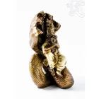 Krishna színes rezin szobor - 19 cm