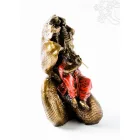 Krishna színes rezin szobor - 19 cm
