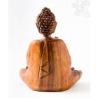 Áldó Buddha fa faragott szobor - 16 cm
