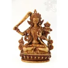 Manjushri szobor csont színű - 11 cm