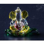 Ganesha színes üveg szobor