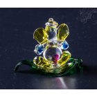 Ganesha színes üveg szobor