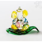 Ganesha színes üveg szobor