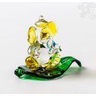 Ganesha színes üveg szobor