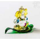 Ganesha színes üveg szobor