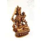 Manjushri szobor csont színű - 11 cm