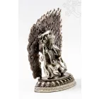 Mahakala réz szobor prémium minőségű, barna-ezüst - 17 cm