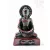 Böjtölő Buddha rezin szobor, vörös színű - 10 cm