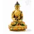 Amitabha Buddha kézzel festett rezin szobor - 20 cm