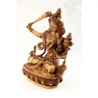 Manjushri szobor csont színű - 14 cm