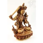 Manjushri szobor csont színű - 14 cm