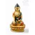 Shakyamuni Buddha kézzel festett rezin szobor - 9 cm