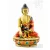 Shakyamuni Buddha kézzel festett rezin szobor - 11 cm