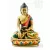 Shakyamuni Buddha kézzel festett rezin szobor - 14 cm