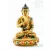 Áldó Buddha kézzel festett rezin szobor - 20 cm