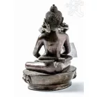 Buddha és Shakti (Samantabhadra) réz szobor, barna - 20 cm
