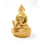 Gyógyító Buddha aranyozott szobor - 8 cm