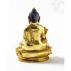 Gyógyító Buddha aranyozott szobor - 8 cm