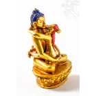 Buddha és Shakti (Samantabhadra) aranyozott szobor - 6 cm