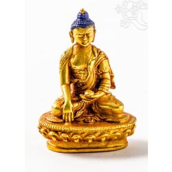 Shakyamuni Buddha aranyozott szobor - 6 cm