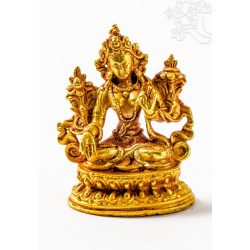 Fehér Tara aranyozott szobor - 6 cm