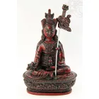 Guru Rinpoche rezin szobor vörös színű - 14 cm