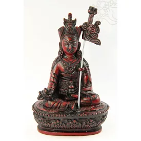 Guru Rinpoche rezin szobor vörös színű - 14 cm