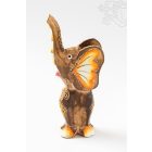 Fa elefánt, mintás kicsi - 15 cm