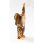Fa elefánt, mintás kicsi - 15 cm