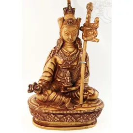 Guru Rinpoche rezin szobor csont színű - 21 cm