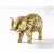 Elefánt réz szobor, matt sárga- 13,5 cm