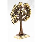 Bódhi fa szobor, bronz - arany - 23 cm