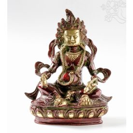 Zambala réz szobor, vörös - arany színű - 24,5 cm