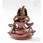 Zambala réz szobor, vörös - arany színű - 24,5 cm