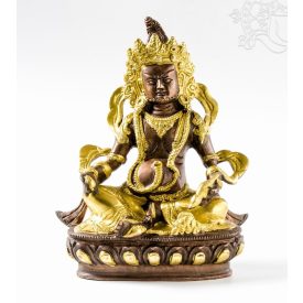 Zambala réz szobor, bronz - arany színű - 24,5 cm