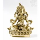 Zambala réz szobor, matt sárga - 24,5 cm