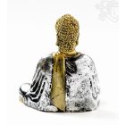 Amitabha Buddha színes rezin szobor - 16 cm