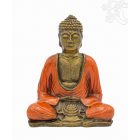 Amitabha Buddha színes rezin szobor - 16 cm