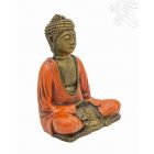 Amitabha Buddha színes rezin szobor - 16 cm