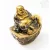 Nevető Buddha színes rezin szobor - 10 cm