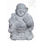 Nevető Buddha láva kő szobor - 55 cm hatalmas