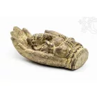 Ganesha kézben láva kő szobor - 17 cm