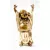 Nevető Buddha, színes rezin szobor - 30 cm