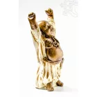 Nevető Buddha, színes rezin szobor - 30 cm