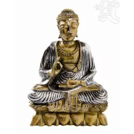 Áldó Buddha színes rezin szobor - 25 cm