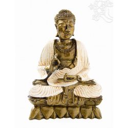 Áldó Buddha színes rezin szobor - 25 cm
