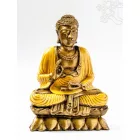 Áldó Buddha színes rezin szobor - 25 cm
