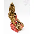 Ülő Shiva színes rezin szobor - 25 cm
