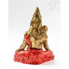 Ülő Shiva színes rezin szobor - 25 cm