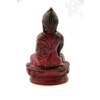 Buddha Shakyamuni szobor rezin vörös - 9 cm